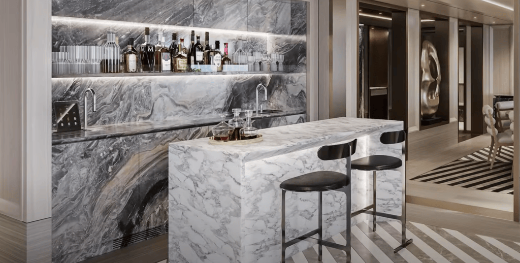 Regent Seven Seas Grandeur Regent suite bar