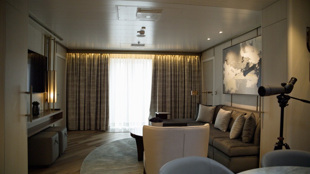 Princess Cruises Enchanted Princess sky suite livingroom