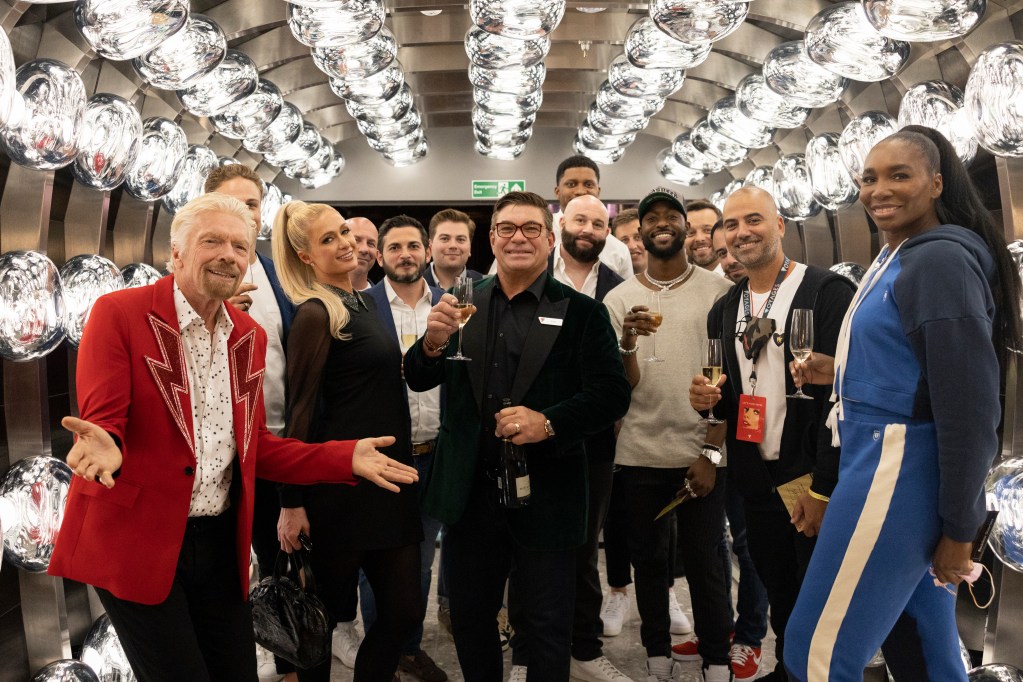 Group Shot - Patricof Athletes and Paris Hilton