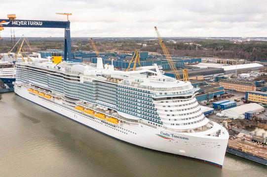Costa Cruises takes delivery of Costa Toscana