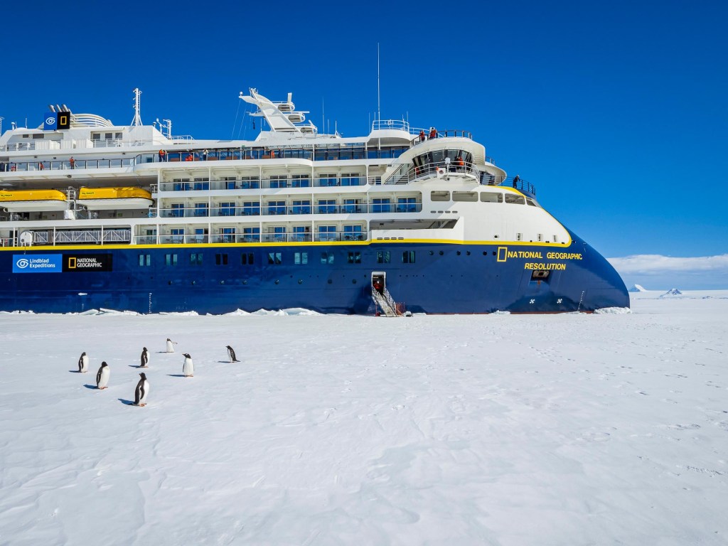 National Geographic Resolution Christening in Antarctica.