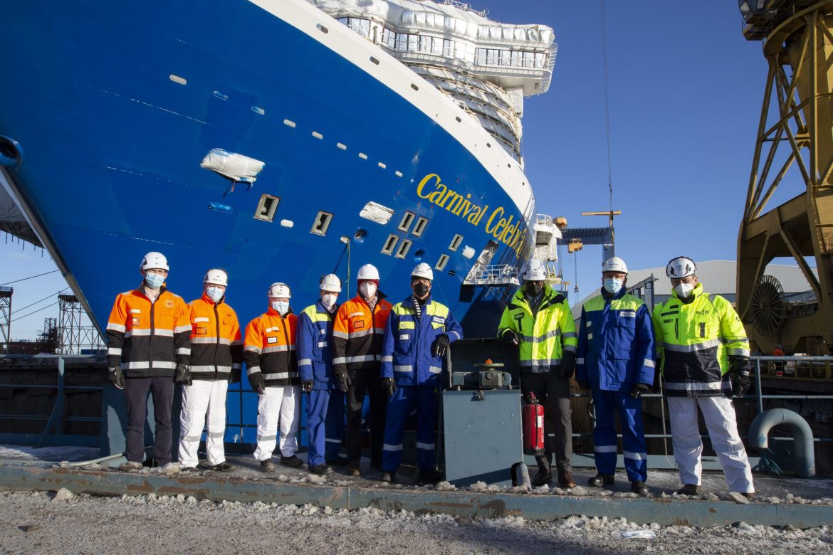 Carnival Celebration ship floated out; cruising from Miami in November