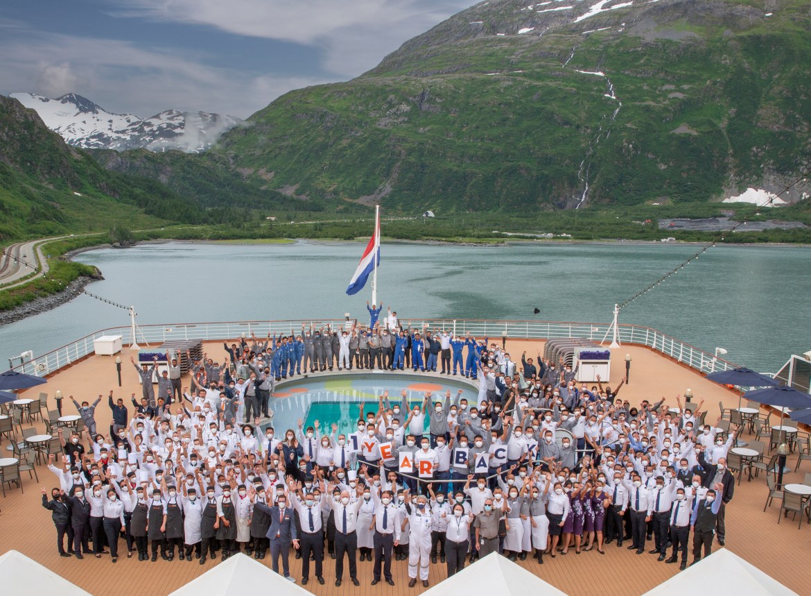 Holland America Line celebrates one year back to cruising