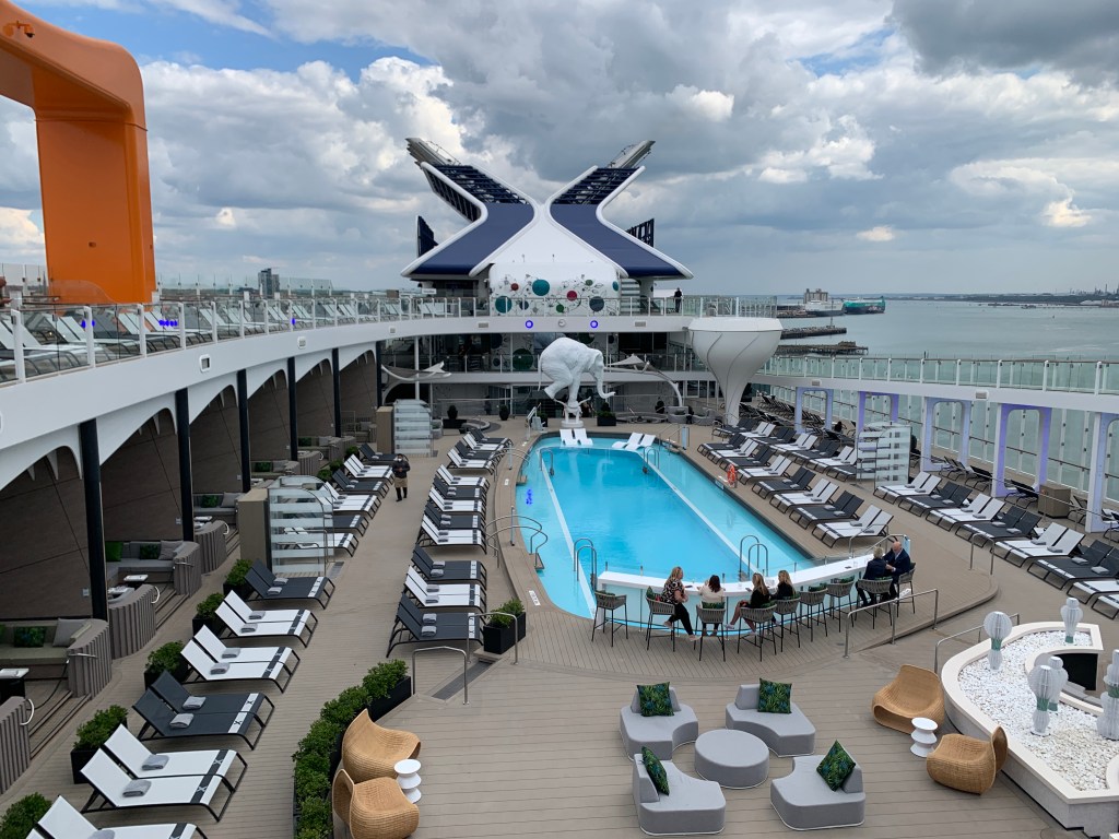 Celebrity Beyond Main Pool Facing Aft