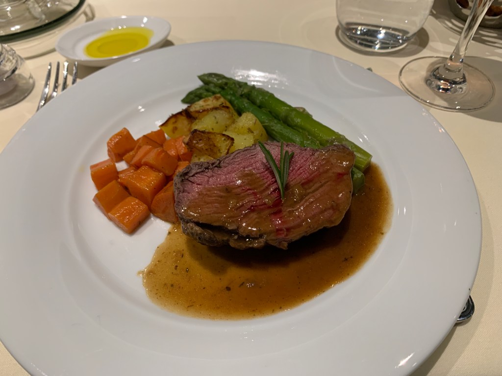 MSC World Europa Beef in dining room