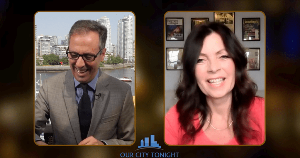 Diane on Our City TV news talking about cruise ships