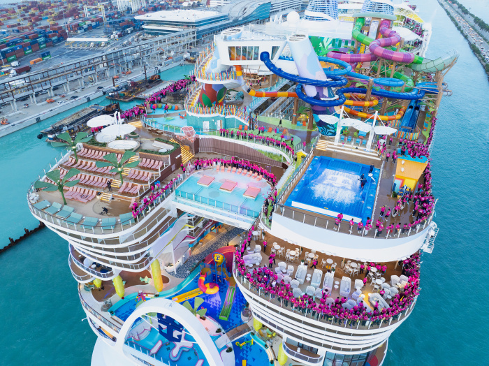 Royal Caribbean icon of the seas cruise ship aft