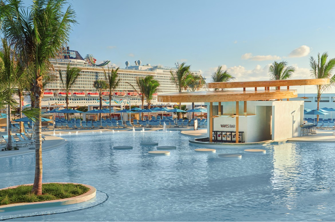 Norwegian Cruise Line unveiled images of enhancements to Great Stirrup Cay