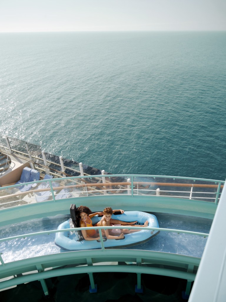 Norwegian cruises aqua slidecoaster ride